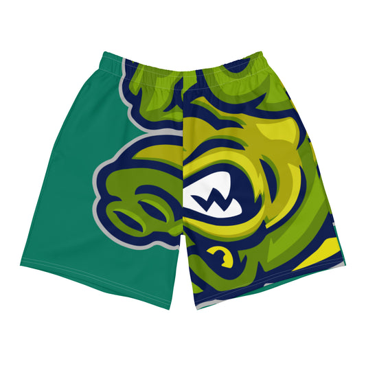 Tropical Rain Forest Flawdawear Limited Edition OG Alligator Playuz “Golds In Rock’n Gator” Men’s Athletic Playuz Shorts