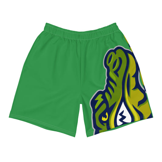 Sea Green Flawdawear Limited Edition OG Alligator Playuz “The Richest Playuz” Men’s Athletic Playuz Shorts