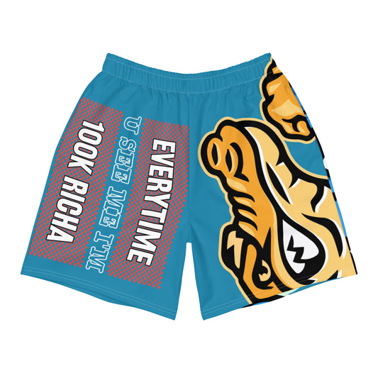 Pelorous Flawdawear Limited Edition OG Rich Daddy “Everytime U See Me I’m 100K Richa” Men’s Athletic Playuz Shorts