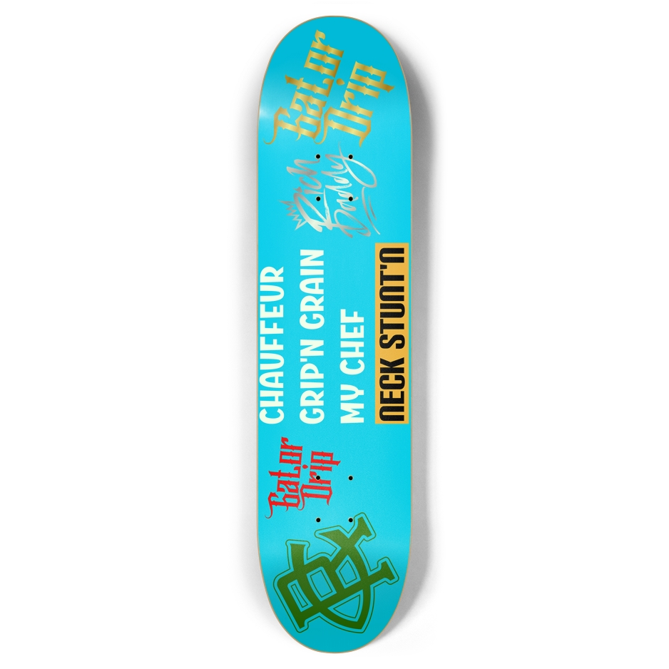 Turquoise Gator Drip 7.87 Pop “Chef Neck" Limited