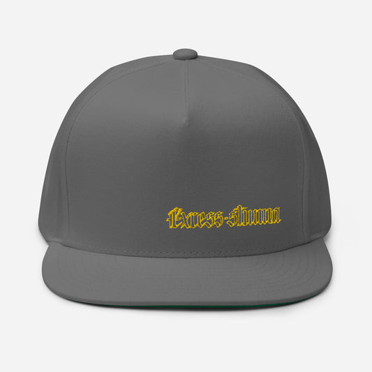 Grey Gator Drip Exclusive Supa-Heavy Excess-Stunna Hypa-Flex Limited Edition OG "Excess-Stunna Collection" Flat Bill Playuz Cap