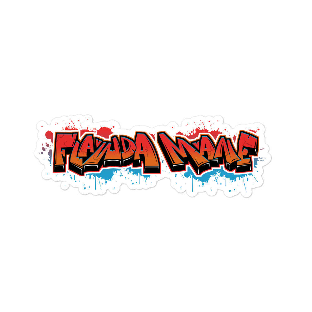 Flawdawear Limited Edition OG Flawda Mane Grafitti Logo Sticker