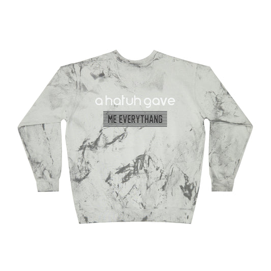 Smoke Flawdawear x Gator Drip Supa-Heavy Excess-Stunna Hypa-Flex Limited Edition OG Flawda Mane "A Hatuh Gave Me Everythang" Unisex Color Blast Crewneck Playuz Sweatshirt