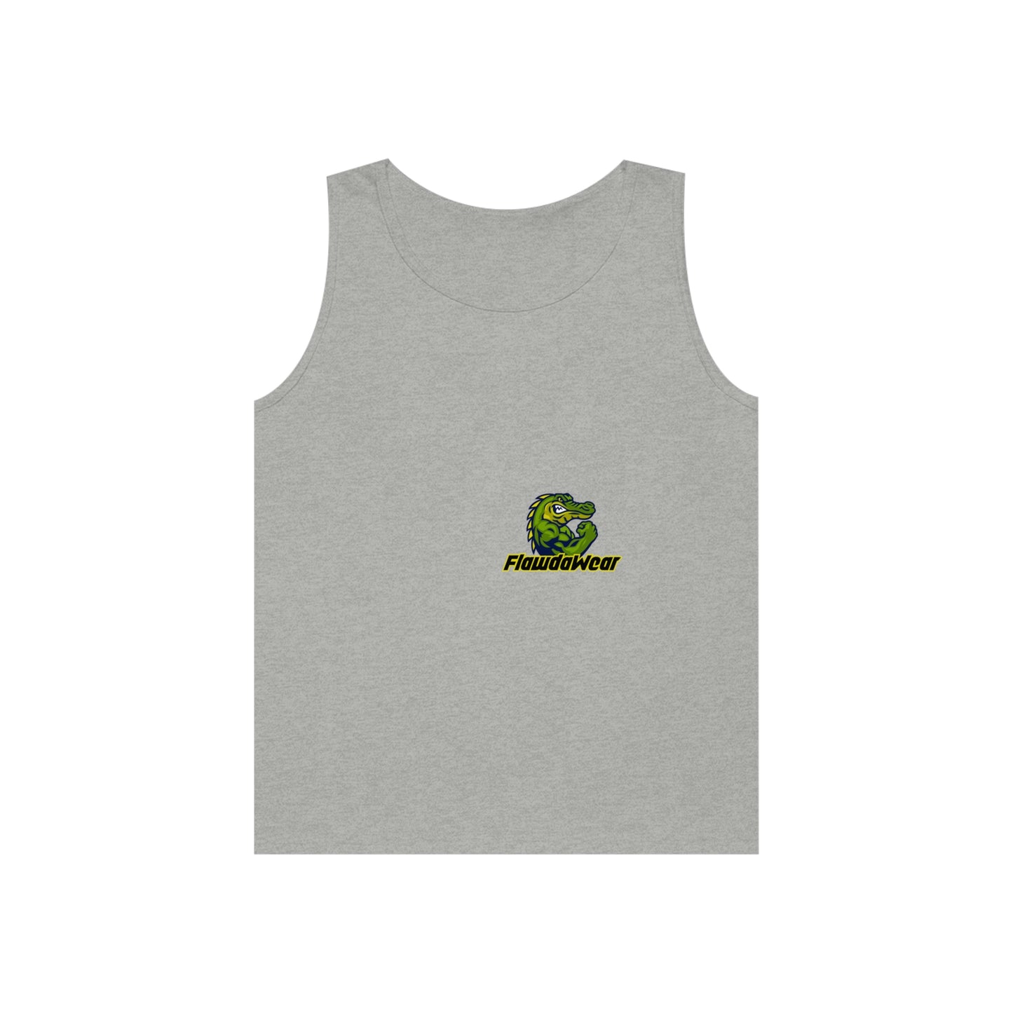 Sport Grey Flawdawear x Gator Drip Supa-Heavy Excess-Stunna Hypa-Flex Limited Edition OG Rich Daddy "My Papuh Do Push-Ups N' Tha Yard Like A OG" Unisex Heavy Cotton Tank Playuz Top