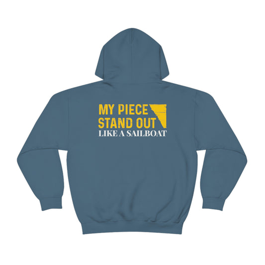 Indigo Blue Flawdawear Limited Edition OG Flawda Mane "My Piece Stand Out Like A Sailboat" Unisex Hooded Playuz Sweatshirt