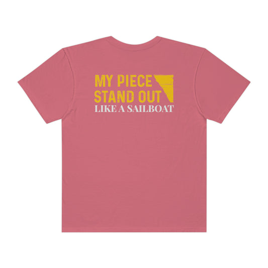 Watermelon Flawdawear Limited Edition OG Flawda Mane "My Piece Stand Out Like A Sailboat" Unisex Garment-Dyed Playuz T-shirt