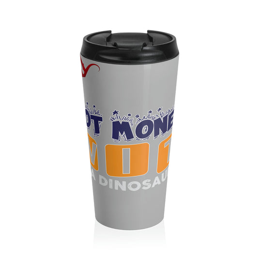 Light Grey Gator Drip Supa-Heavy Excess-Stunna Hypa-Flex Limited Edition OG Alligator Papuh Playuz “Got Money Wit Tha Dinosaurs” Stainless Steel Travel Playuz Mug