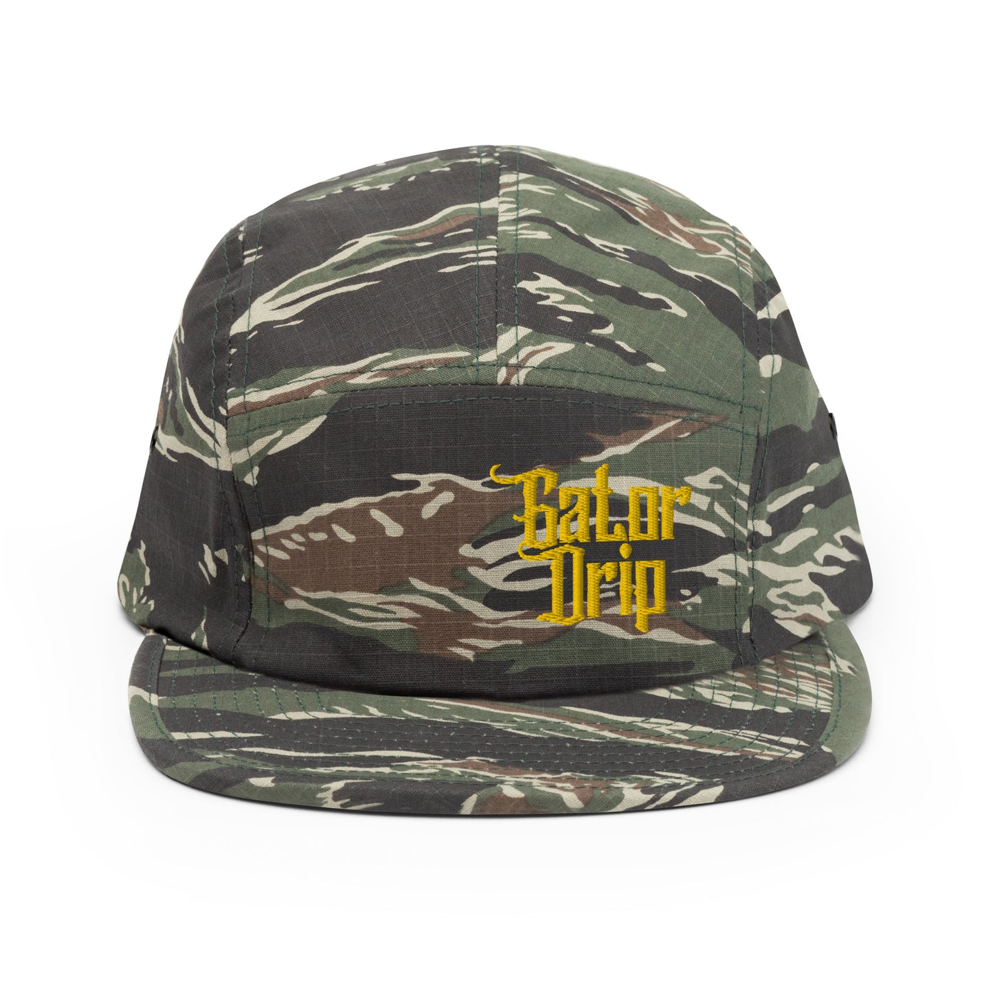 Green Tiger Camo Gator Drip Exclusive Supa-Heavy Excess-Stunna Hypa-Flex Alligator Playuz Limited Edition OG Yellow Logo 5 Panel Playuz Cap