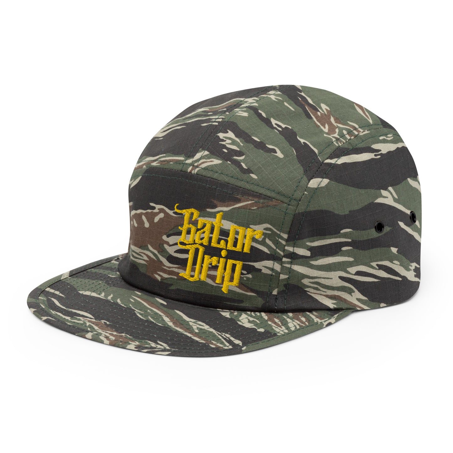 Green Tiger Camo Gator Drip Exclusive Supa-Heavy Excess-Stunna Hypa-Flex Alligator Playuz Limited Edition OG Yellow Logo 5 Panel Playuz Cap