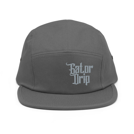 Grey Gator Drip Exclusive Supa-Heavy Excess-Stunna Hypa-Flex Alligator Playuz Limited Edition OG Grey Logo 5 Panel Playuz Cap