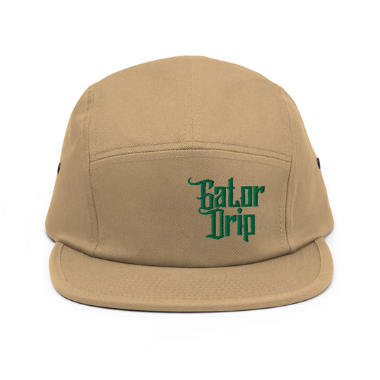 Khaki Gator Drip Exclusive Supa-Heavy Excess-Stunna Hypa-Flex Alligator Playuz Limited Edition OG Kelly Green Logo 5 Panel Playuz Cap