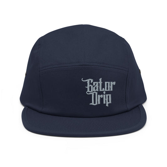 Navy Gator Drip Exclusive Supa-Heavy Excess-Stunna Hypa-Flex Alligator Playuz Limited Edition OG Silver Logo 5 Panel Playuz Cap