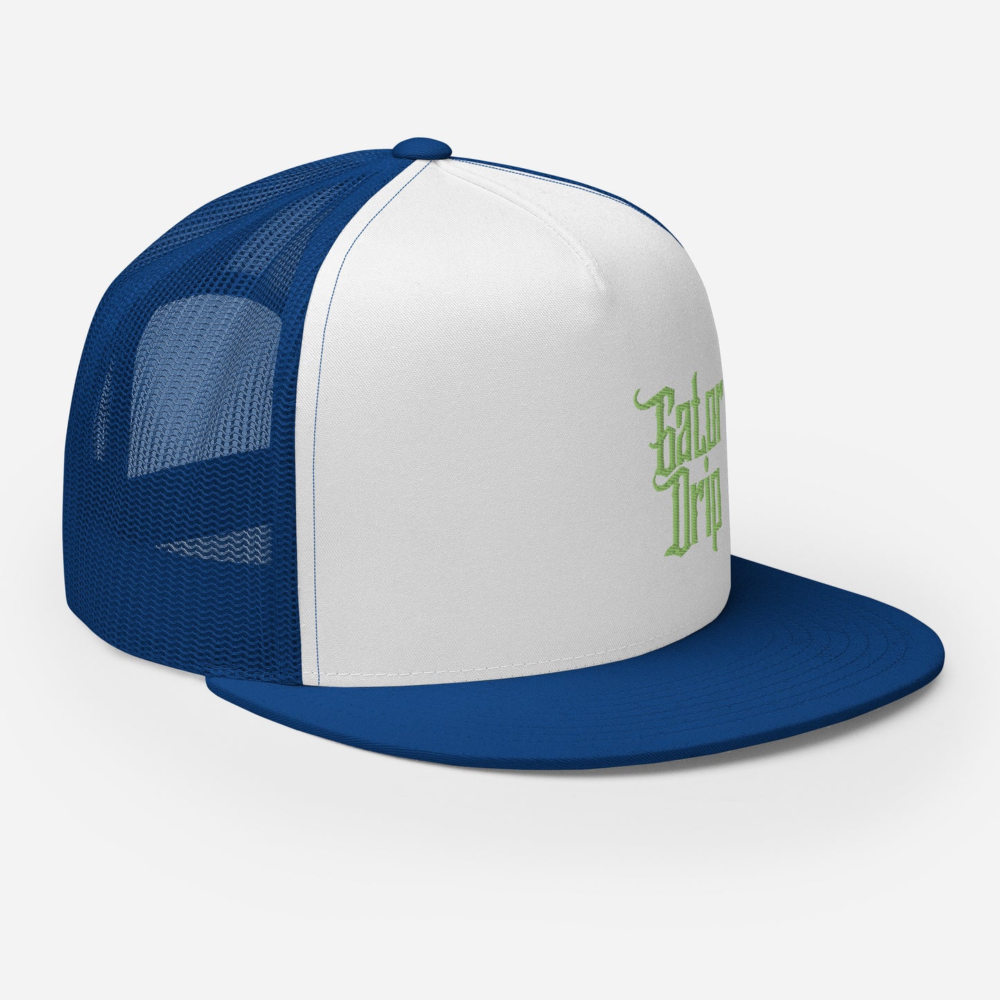 Royal/White/Royal Gator Drip Exclusive Supa-Heavy Excess-Stunna Hypa-Flex Alligator Playuz Limited Edition OG Kiwi Green Logo Trucka Playuz Cap