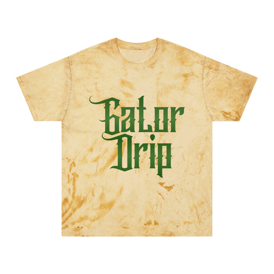 Citrine Gator Drip Exclusive Supa-Heavy Excess-Stunna Hypa-Flex Limited Edition OG Rich Daddy "All My Caddies Got Temps On Em" Unisex Color Blast Playuz T-Shirt