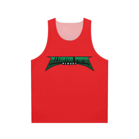 Red Flawdawear Limited Edition OG Alligator Playuz "Alligator Rock" Unisex Tank Playuz Top