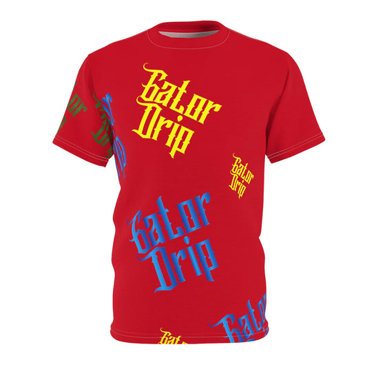Red Gator Drip Exclusive Supa-Heavy Excess-Stunna Hypa-Flex Men’s Unisex Cut & Sew Playuz Tee