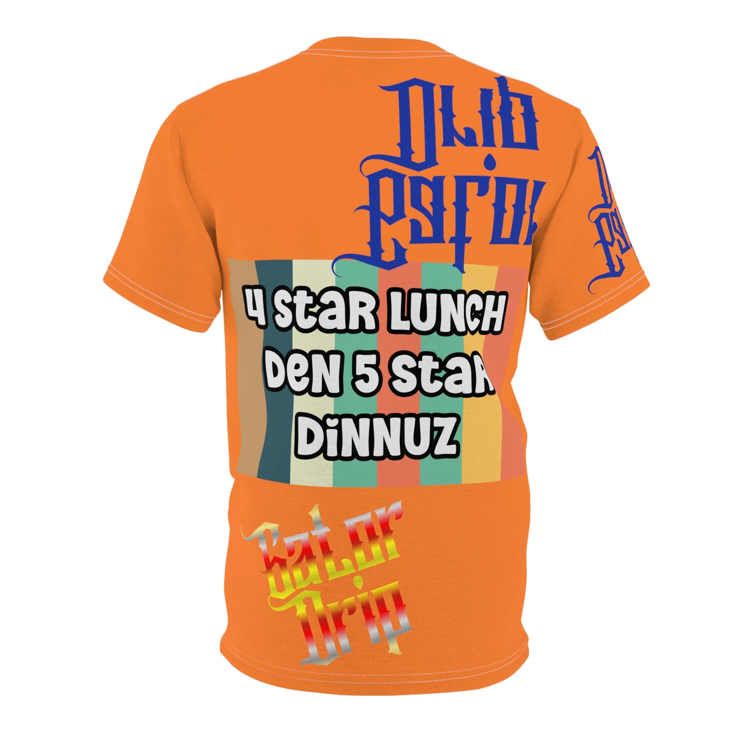 Crusta Gator Drip Exclusive Supa-Heavy Excess-Stunna Flex Alligator Playuz Limited Edition OG Multi-Logo Rich Daddy “4 Star Lunch Den 5 Star Dinnuz" Unisex Cut & Sew Playuz Tee