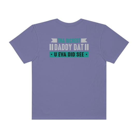 Grape Flawdawear Limited Edition OG Unisex Rich Daddy "Tha Richest Daddy Dat U Eva Did See" Garment-Dyed Playuz T-shirt