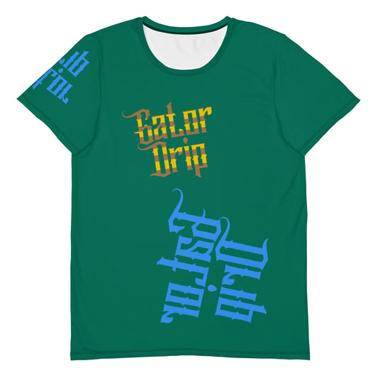 Tropical Rain Forest Gator Drip Exclusive Supa-Heavy Excess-Stunna Flex Alligator Playuz Limited Edition OG Multi-Logo Rich Daddy "White Diddy Playuh Best Friend Benji" Men’s Athletic Playuz Tee