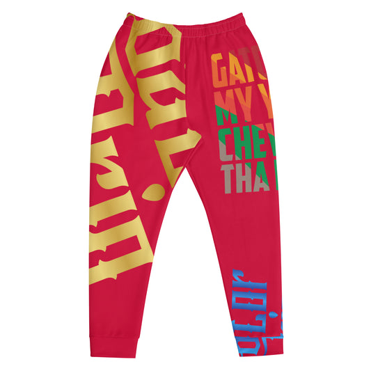 Crimson Gator Drip Exclusive Supa-Heavy Excess-Stunna Flex Alligator Playuz Limited Edition OG Multi-Logo Flawda Mane “Gator In My Yard Chevy In Tha Back" Men’s Playuz Jogguz