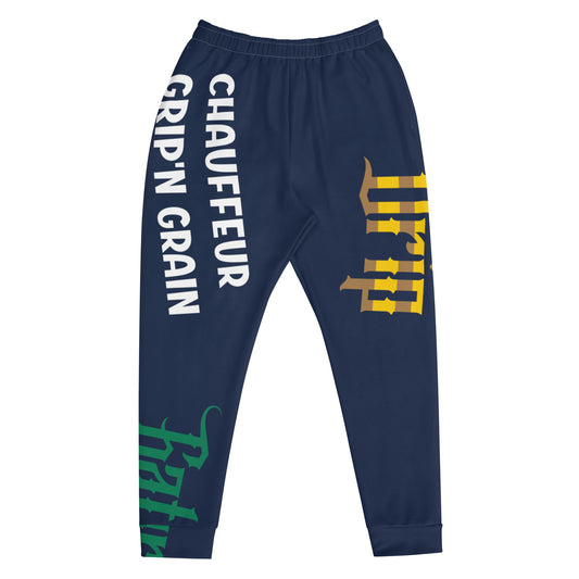 Navy Gator Drip Exclusive Supa-Heavy Excess-Stunna Flex Alligator Playuz Limited Edition OG Multi-Logo Rich Daddy “Chauffeur Grip’n Grain My Chef Neck Stunt’n” Men’s Playuz Jogguz