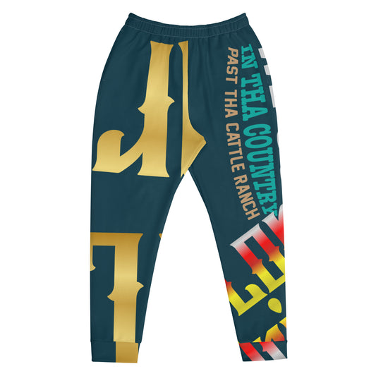 Blue Whale Gator Drip Exclusive Supa-Heavy Excess-Stunna Flex Alligator Playuz Limited Edition OG Multi-Logo Rich Daddy “We Out In Tha Country Past Tha Cattle Ranch” Men’s Playuz Jogguz