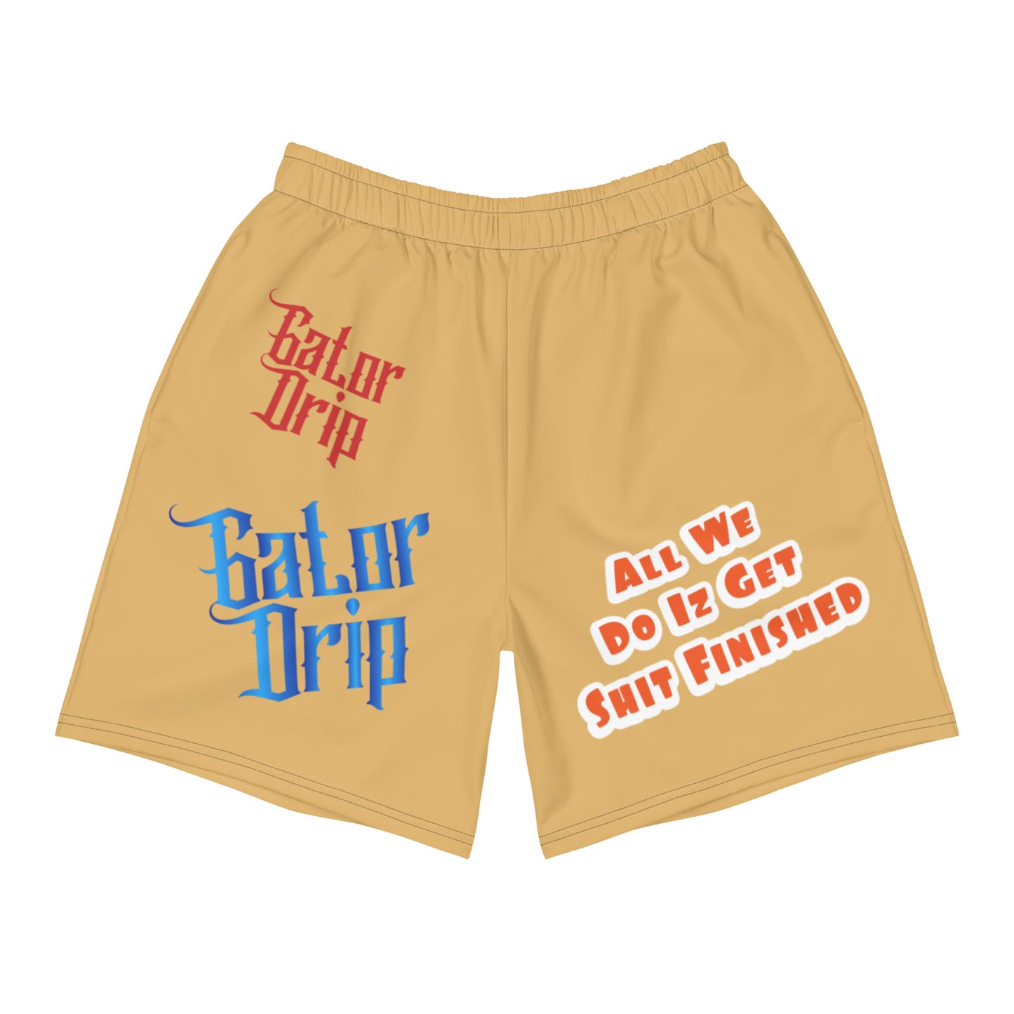 Fawn Gator Drip Exclusive Supa-Heavy Excess-Stunna Flex Alligator Playuz Limited Edition OG Multi-Logo Alligator Papuh Playuz “All We Do Iz Get Shit Finished” Athletic Men’s Playuz Shorts