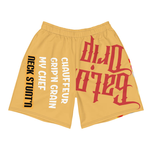 Harvest Gold Gator Drip Exclusive Supa-Heavy Excess-Stunna Flex Alligator Playuz Limited Edition OG Multi-Logo Rich Daddy “Chauffeur Grip’n Grain My Chef Neck Stunt’n” Men’s Athletic Playuz Short’s