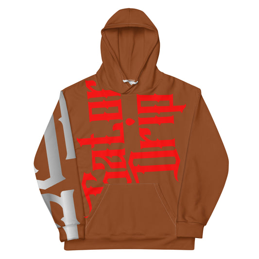 Saddle Brown Gator Drip Exclusive Supa-Heavy Excess-Stunna Flex Alligator Playuz Limited Edition OG Multi-Logo Rich Daddy “Chauffeur Grip’n Grain My Chef Neck Stunt’n” Unisex Playuz Hoodie