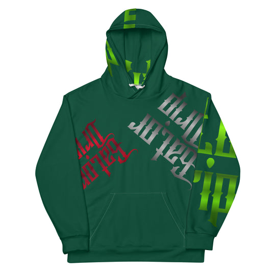 British Racing Green Gator Drip Supa-Heavy Excess-Stunna Hypa-Flex Limited Edition OG Rich Daddy “Everytime U See Me I’m 100k Richa” Unisex Playuz Hoodie