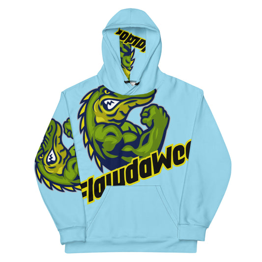 Columbia Blue Flawdawear Limited Edition OG Rich Daddy “Pastry Chef Cake My Witnih” Unisex Playuz Hoodie