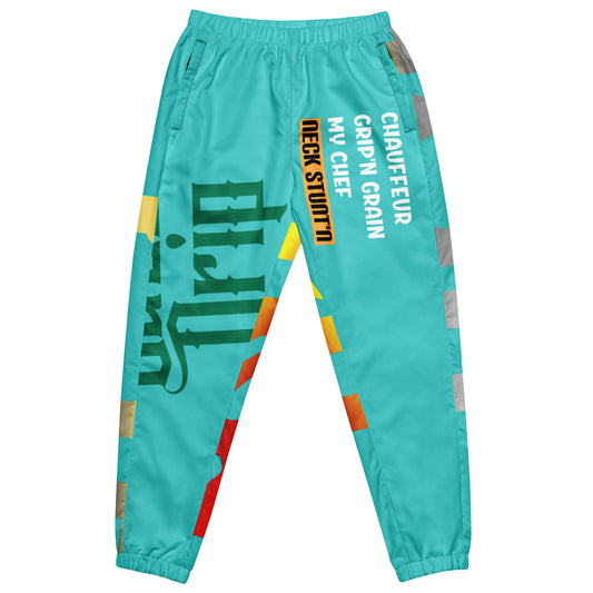 Dark Turquoise Gator Drip Exclusive Supa-Heavy Excess-Stunna Flex Alligator Playuz Limited Edition OG Multi-Logo Rich Daddy “Chauffeur Grip’n Grain My Chef Neck Stunt’n” Unisex Playuz Track Pants