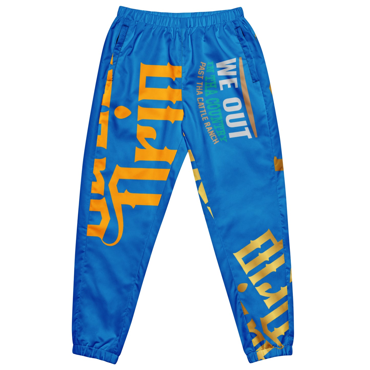 Navy Blue Gator Drip Exclusive Supa-Heavy Excess-Stunna Flex Alligator Playuz Limited Edition OG Multi-Logo Rich Daddy “We Out In Tha Country Past Tha Cattle Ranch” Unisex Playuz Track Pants