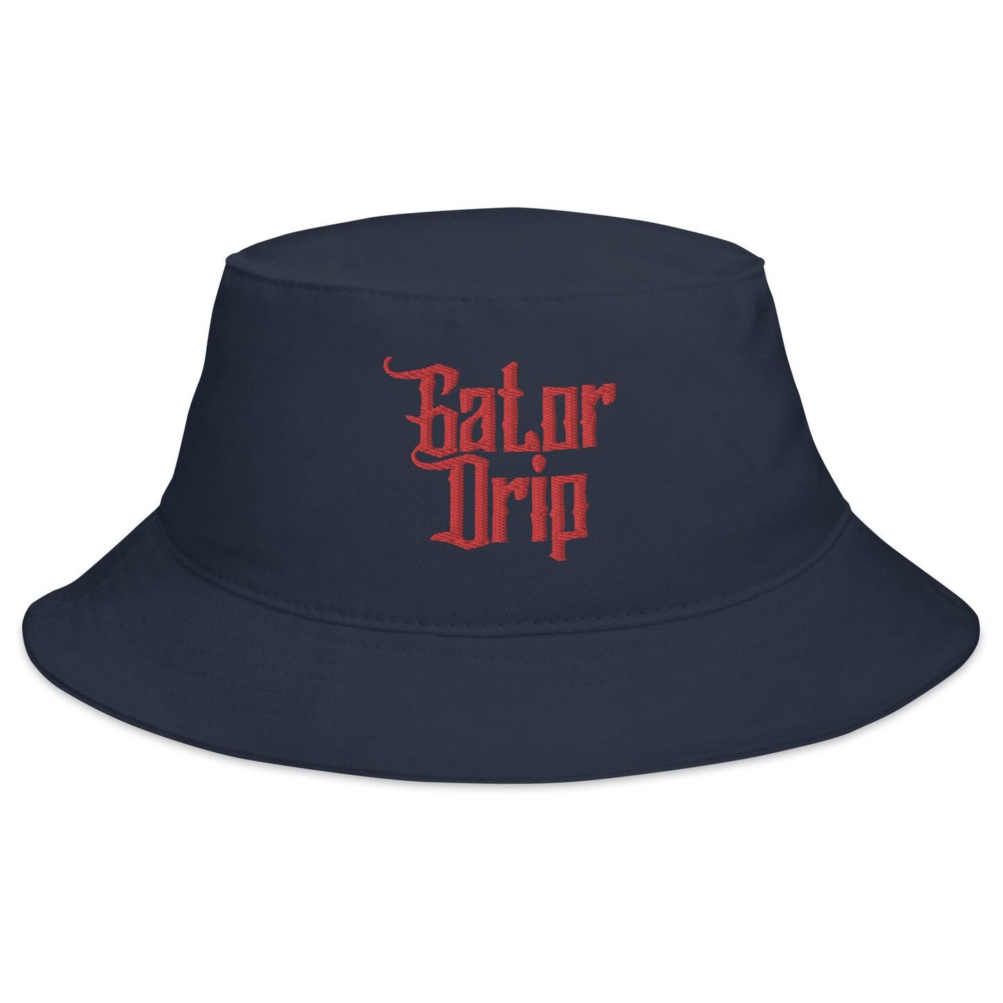 Dark Blue Gator Drip Exclusive Supa-Heavy Excess-Stunna Hypa-Flex Alligator Playuz Limited Edition OG Red Logo Bucket Playuz Hat