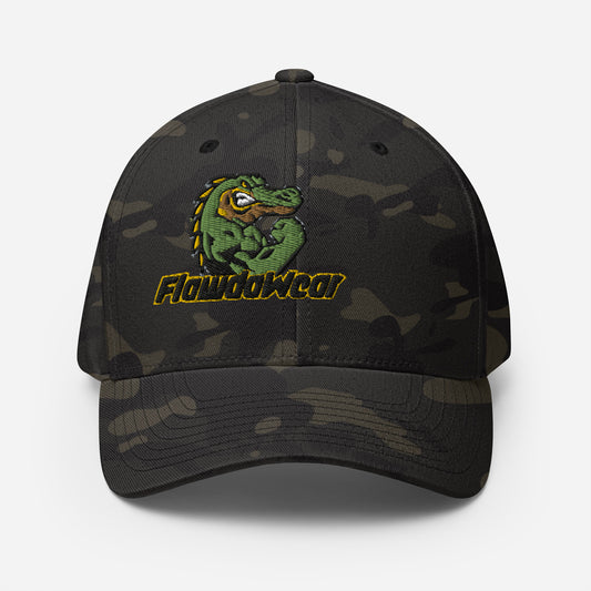 Multi-Camo/Black Flawdawear Flawda Mane Limited Edition OG 5 Fitted Playuz Cap