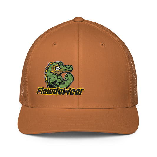 Caramel Flawdawear Limited Edition OG Alligator Papuh Playuz Fitted Truckuz Playuz Cap