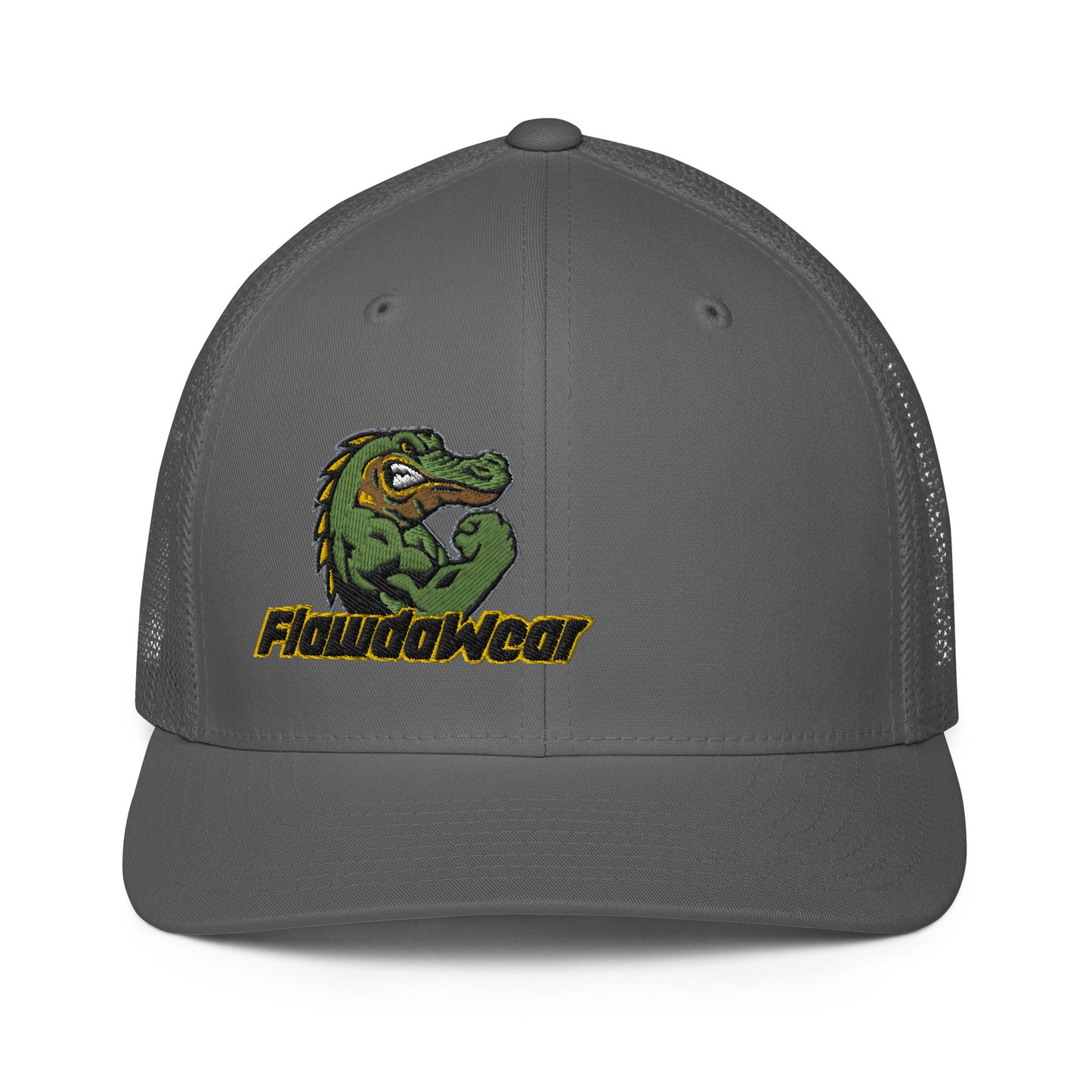 Charcoal Flawdawear Limited Edition OG Alligator Papuh Playuz Fitted Truckuz Playuz Cap