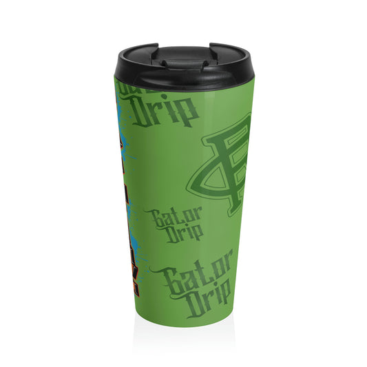 Light Green Gator Drip Exclusive Supa-Heavy Excess-Stunna Hypa-Flex x Flawda Mane x Cakewood Records “Swamp Souljuz Collection” Men’s Flawda Mane Stainless Steel Playuz Mug