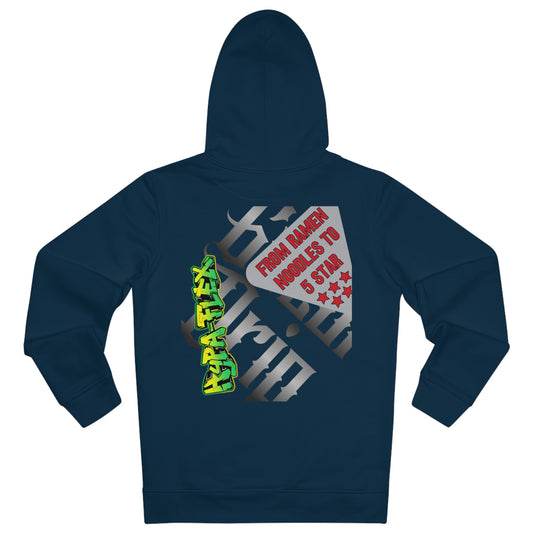 French Navy Gator Drip Exclusive Supa-Heavy Excess-Stunna Hypa-Flex Limited Edition OG Flawda Mane “From Ramen Noodles To 5 Star" Unisex Cruiser Playuz Hoodie