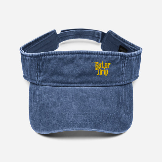 Blue Gator Drip Exclusive Supa-Heavy Excess-Stunna Hypa-Flex Alligator Playuz Limited Edition OG Yellow Logo Playuz Visor