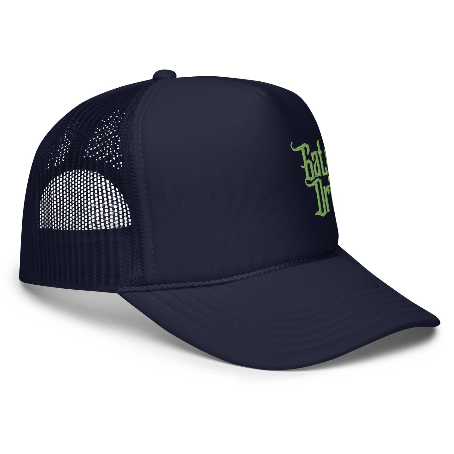 Navy Gator Drip Exclusive Supa-Heavy Excess-Stunna Hypa-Flex Alligator Playuz Limited Edition OG Kiwi Green Logo Foam Trucka Playuz Hat