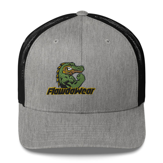 Heather Black Flawdawear Limited Edition OG Alligator Papuh Playuz Retro Truckuz Playuz Hat