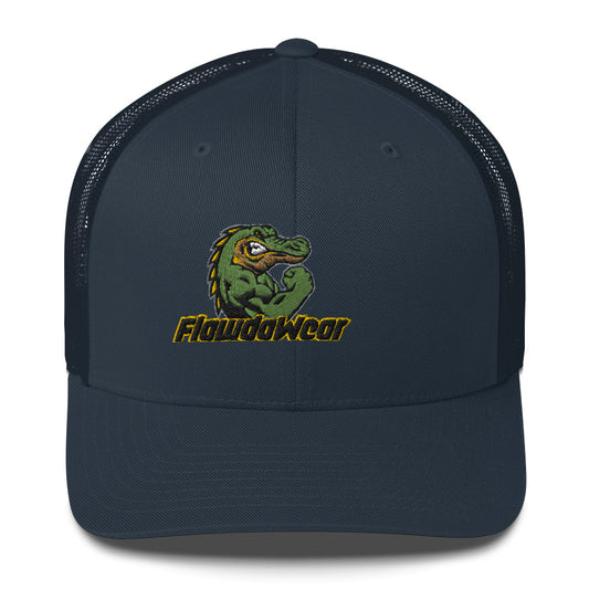 Navy Flawdawear Limited Edition OG Alligator Papuh Playuz Retro Truckuz Playuz Hat