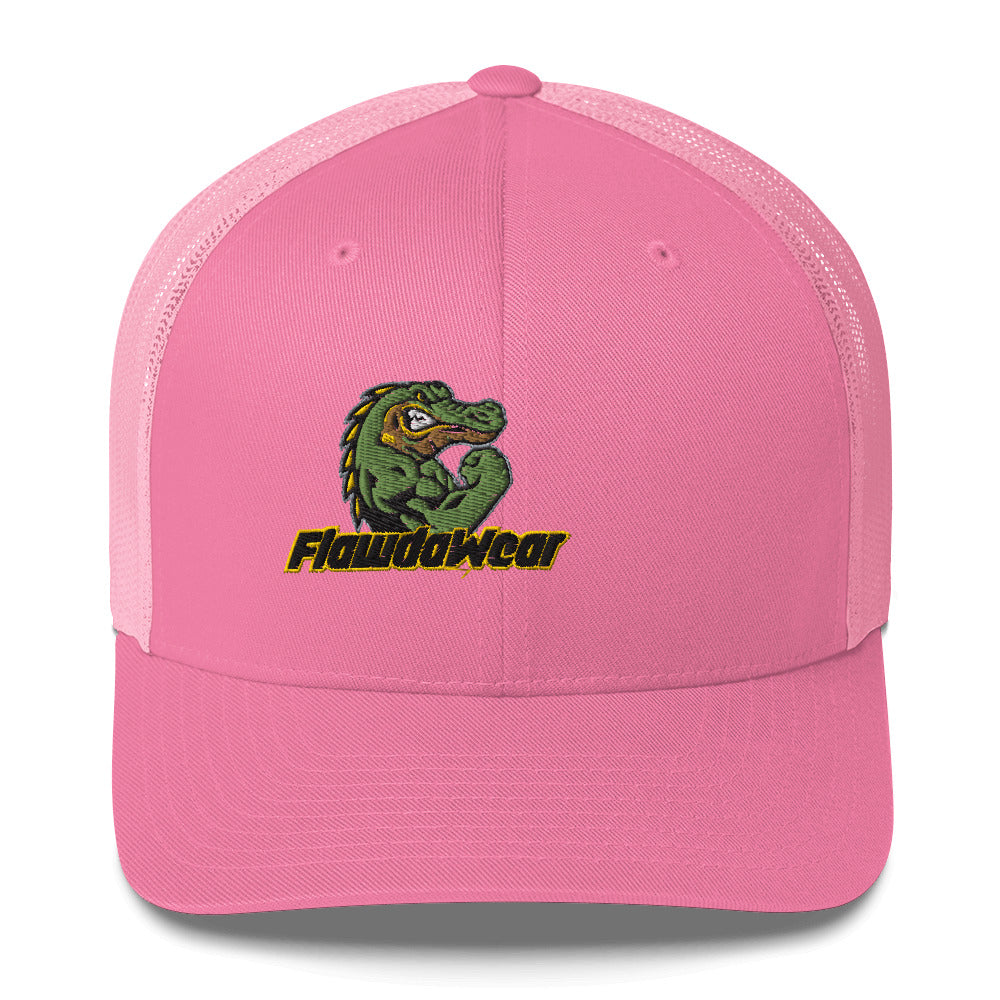 Pink Flawdawear Limited Edition OG Alligator Papuh Playuz Retro Truckuz Playuz Hat