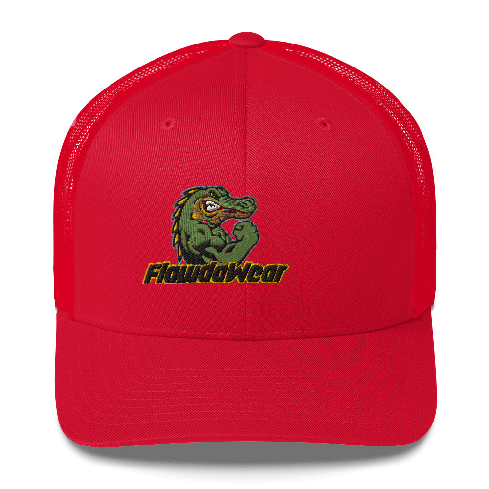 Red Flawdawear Limited Edition OG Alligator Papuh Playuz Retro Truckuz Playuz Hat