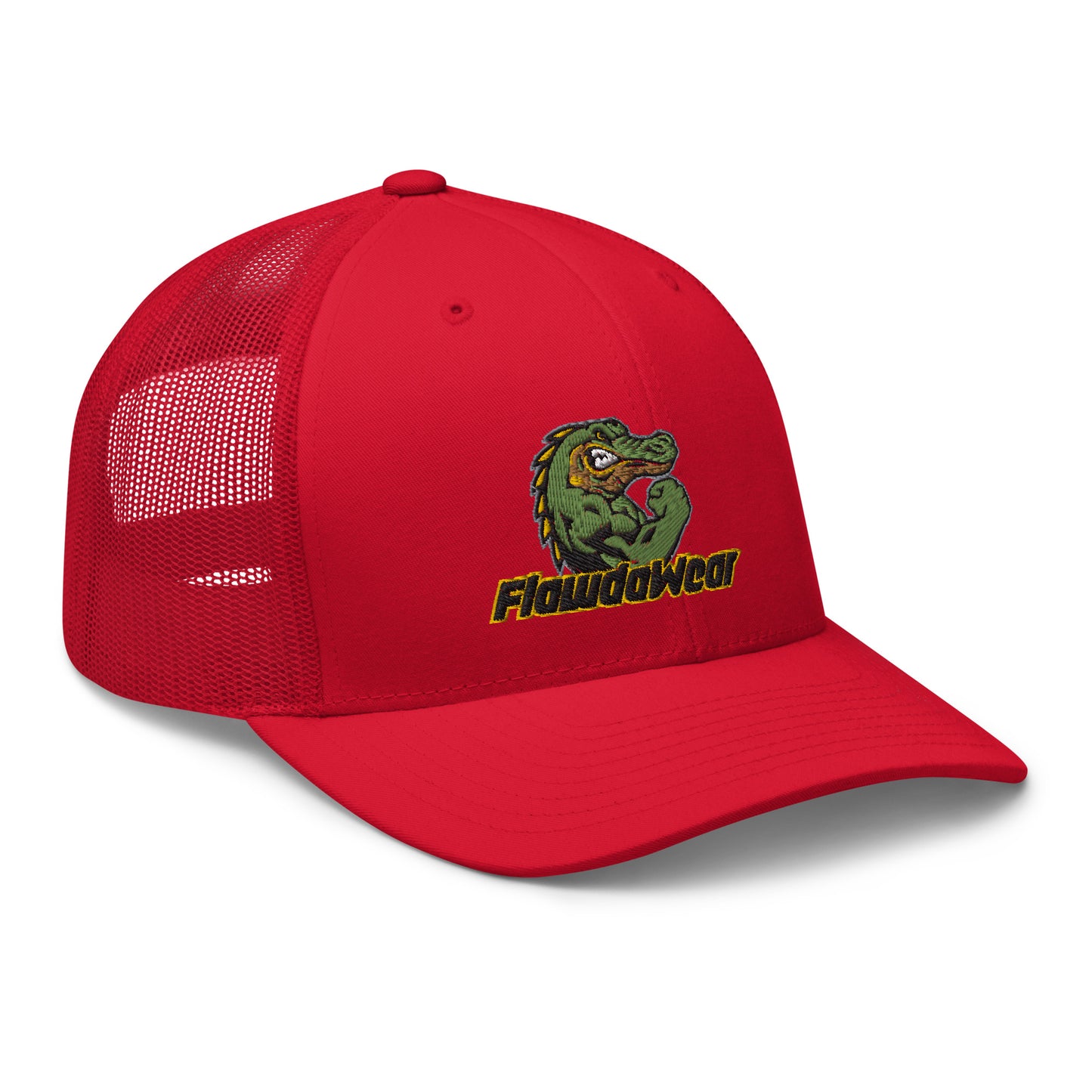 Red Flawdawear Limited Edition OG Alligator Papuh Playuz Retro Truckuz Playuz Hat