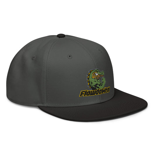 Black/Charcoal/Charcoal Flawdawear Limited Edition OG Alligator Papuh Playuz Snapback Otto Playuz Cap