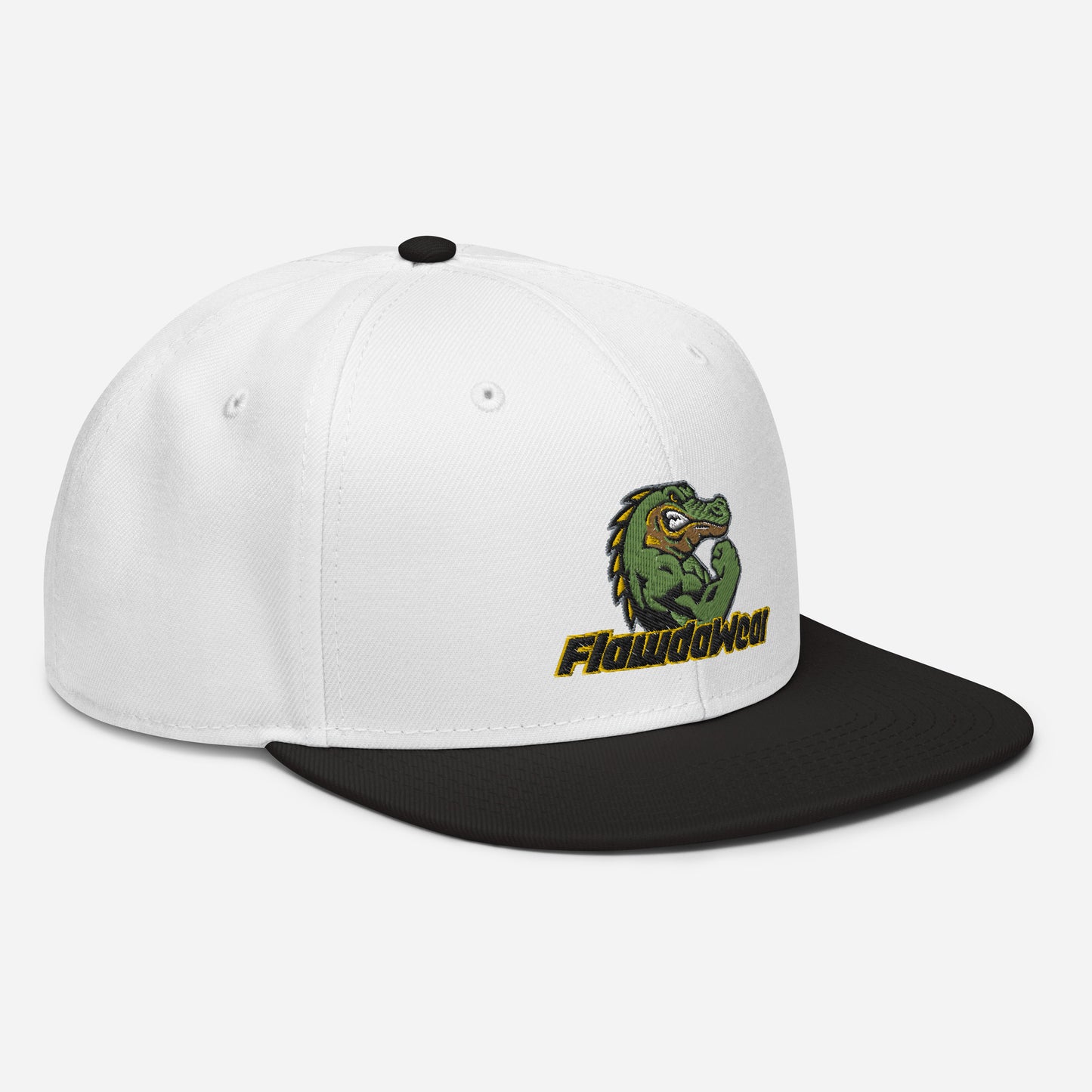 Black/White/White Flawdawear Limited Edition OG Alligator Papuh Playuz Snapback Otto Playuz Cap