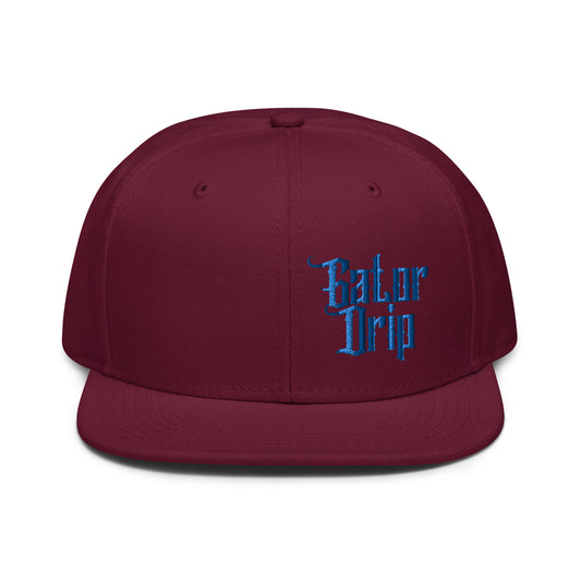 Burgundy Maroon Gator Drip Exclusive Supa-Heavy Excess-Stunna Hypa-Flex Alligator Playuz Limited Edition OG Snapback Otto Playuz Cap
