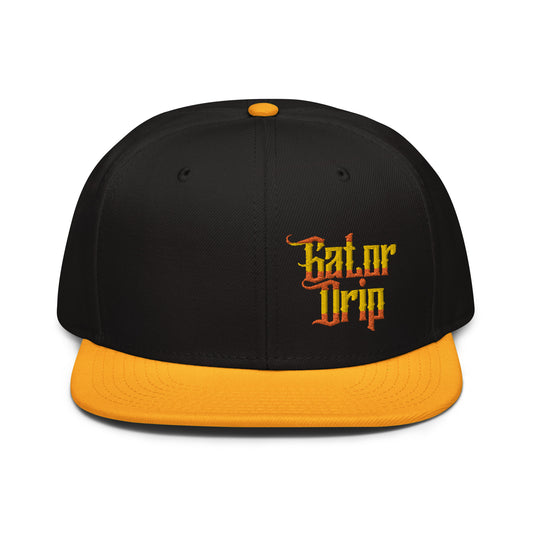 Gold/Black Gator Drip Exclusive Supa-Heavy Excess-Stunna Hypa-Flex Alligator Playuz Limited Edition OG Snapback Otto Playuz Cap